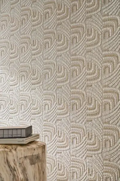 Обои Casamance — Piquey Ivoire craie 77020137 (Коллекция Mimbeau)