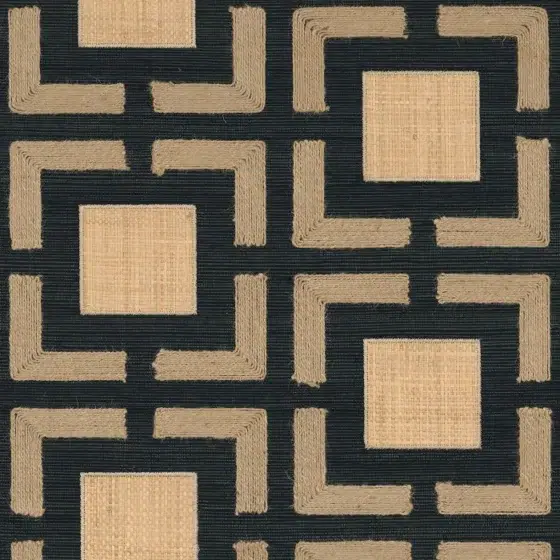 Обои Casamance - Biancavilla Noir Sable 73060314 (Коллекция Taormina)