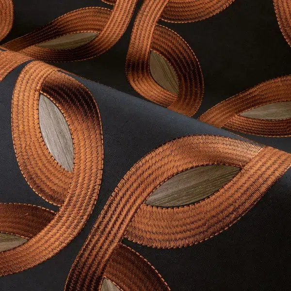 Обои Casamance — Mimbeau Noir cuivre 77380377 (Коллекция Mimbeau)