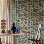 Обои Casamance — Ame Petrole / Dore 70040712 (Коллекция Legendes)