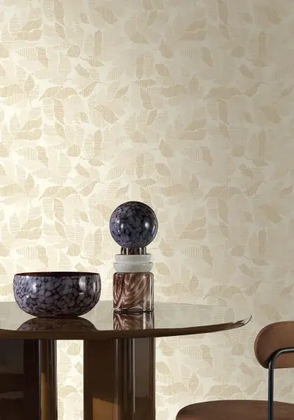 Обои Casamance — Lontara Blanc / Dore 76910916 (Коллекция Tressora)