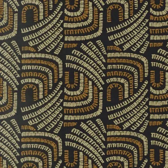 Обои Casamance - Piquey Noir mordore 77020301 (Коллекция Mimbeau)