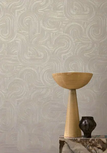 Обои Casamance — Carat Blanc / Dore 75000916 (Коллекция Ecrin)