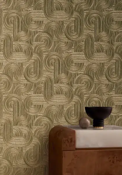 Обои Casamance — Carat Dore fonce 75001222 (Коллекция Ecrin)