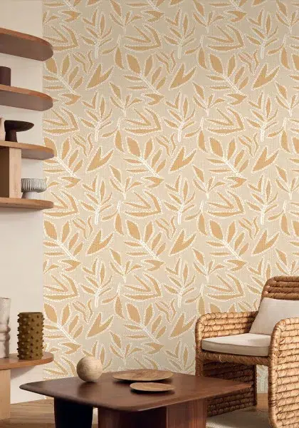Обои Casamance — Lanzea Sable / Vanille 77640100 (Коллекция Lanzea)