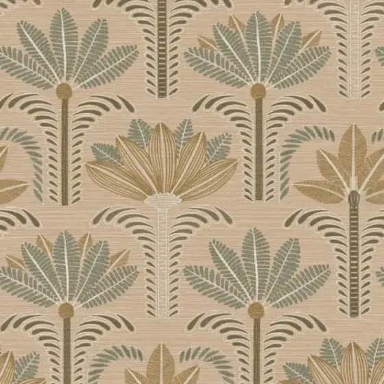Обои Casamance - Dattara Beige / Eucalyptus 78180202 (Коллекция Racines)