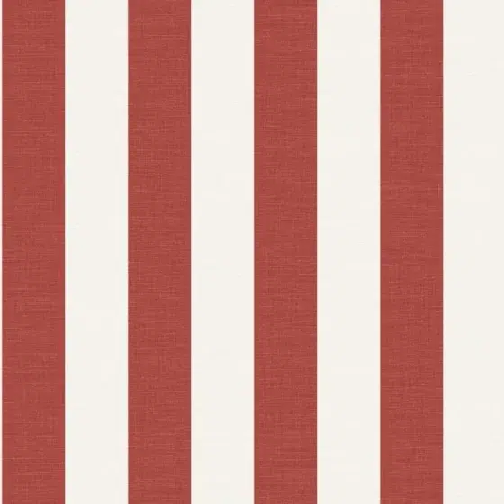 Обои Casamance - Beausoleil Rouge Carmin Blanc Petale 78061018 (Коллекция Rayures)