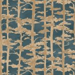 Обои Casamance — Ame Petrole / Dore 70040712 (Коллекция Legendes)