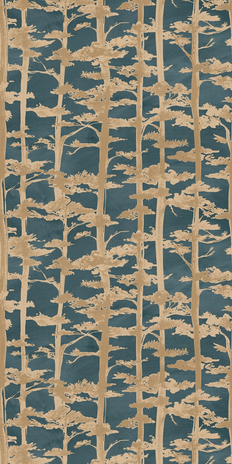 Обои Casamance — Ame Petrole / Dore 70040712 (Коллекция Legendes)