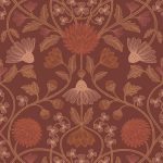 Обои Casamance — Hippolyte Bordeaux / Cuivre 70450814 (Коллекция Isadora)