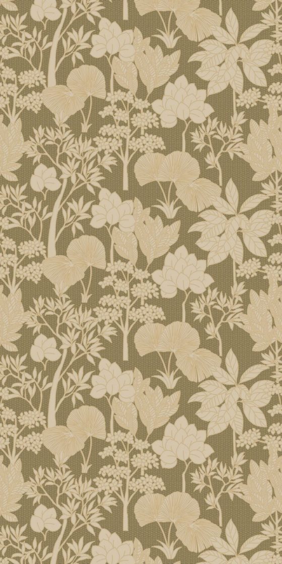 Обои Casamance — Inara Kaki / Dore 76900202 (Коллекция Tressora)
