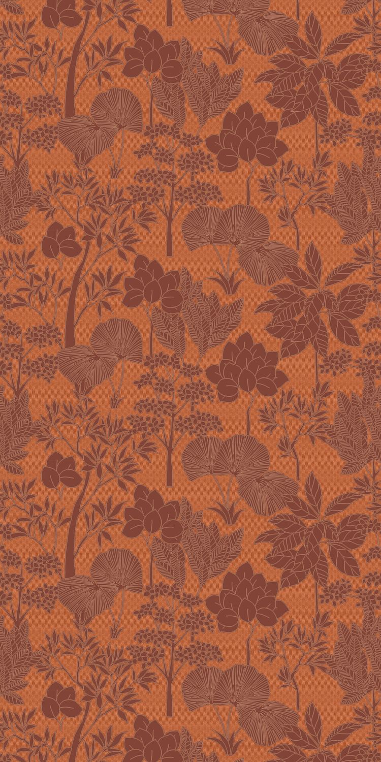 Обои Casamance — Inara Orange Brule 76900814 (Коллекция Tressora)