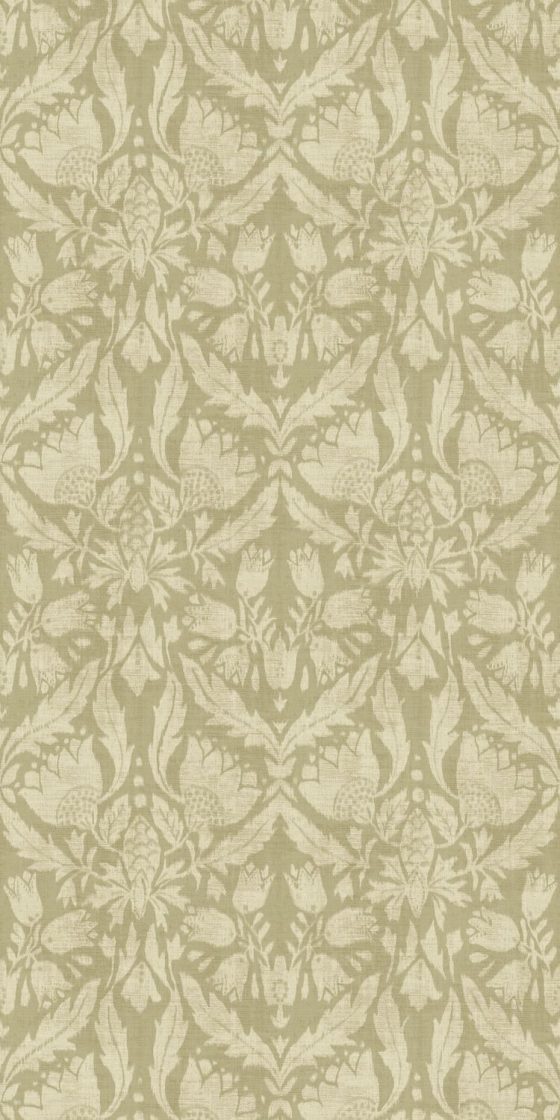 Обои Casamance — Neria Vert Amande 77870202 (Коллекция Le Velours 3)