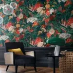 Обои Casamance — Eglantyne Vert Multico 70671740 (Коллекция Bagatelle)