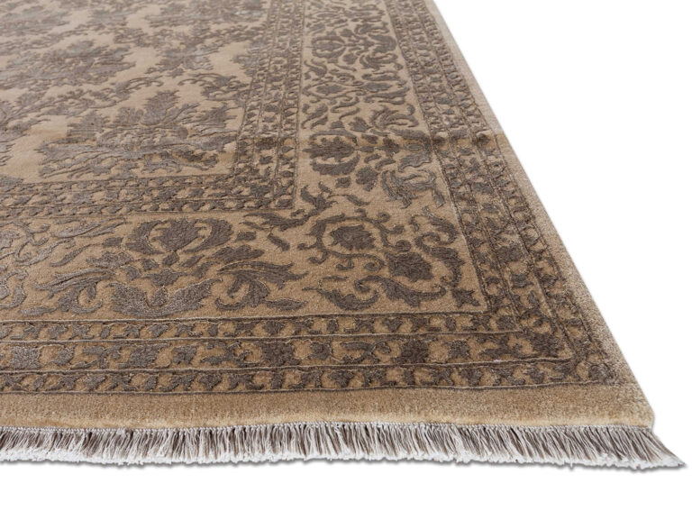 Ковёр ручной работы (Индия), шерсть KING OF AGRA (RAJPUT CARPETS)  - 72x140x8 (RAJ14_R_NO54-GLD-GLD)