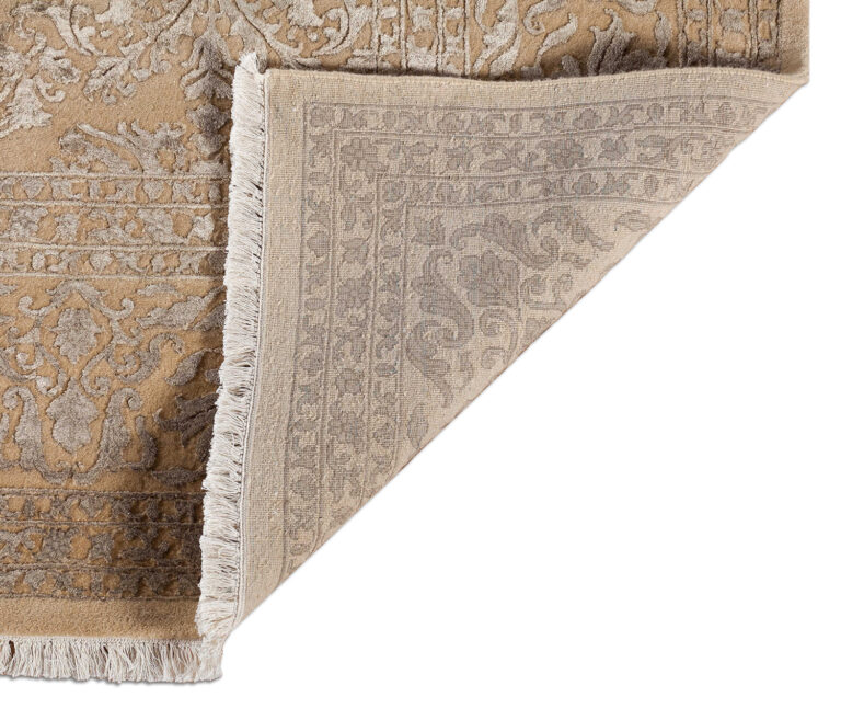 Ковёр ручной работы (Индия), шерсть KING OF AGRA (RAJPUT CARPETS)  - 72x140x8 (RAJ14_R_NO54-GLD-GLD)
