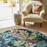 Ковёр Robin’s Wood Forest Green 146508 round — Sanderson