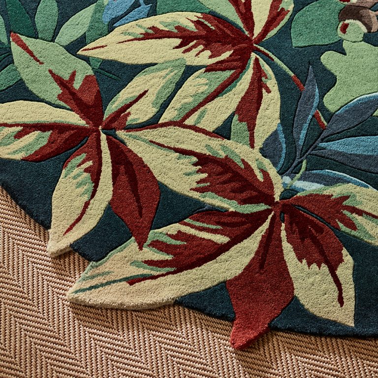 Ковёр Robin’s Wood Forest Green 146508 round — Sanderson