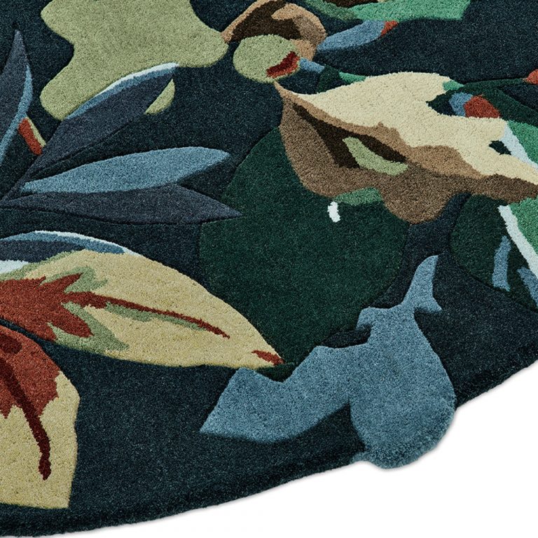 Ковёр Robin’s Wood Forest Green 146508 round — Sanderson