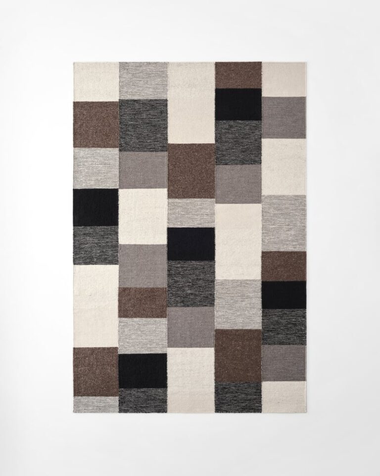 Ковёр Nordic Knots - Patchwork 02 – Black - 300x400