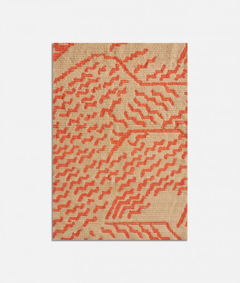 Ткань - Dedar - Tiger Silk - 003 electric orange