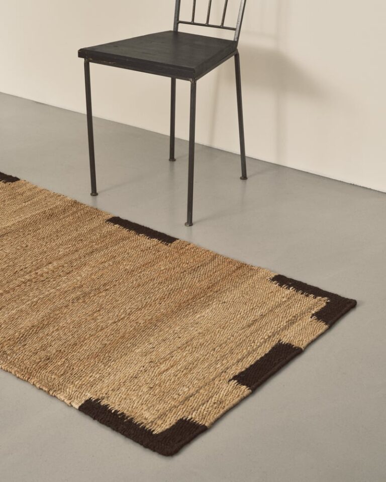 Ковёр Nordic Knots — Jute Edge Runner – Black — 75×250