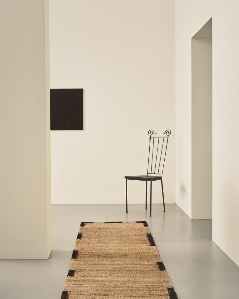 Ковёр Nordic Knots — Jute Edge Runner – Black — 75×250