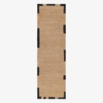 Ковёр Nordic Knots — Jute Edge Runner – Black — 75×250