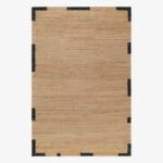 Ковёр Nordic Knots — Jute Edge – Black — 250×350