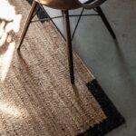 Ковёр Nordic Knots — Jute Edge – Black — 140×200