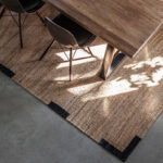 Ковёр Nordic Knots — Jute Edge – Black — 140×200