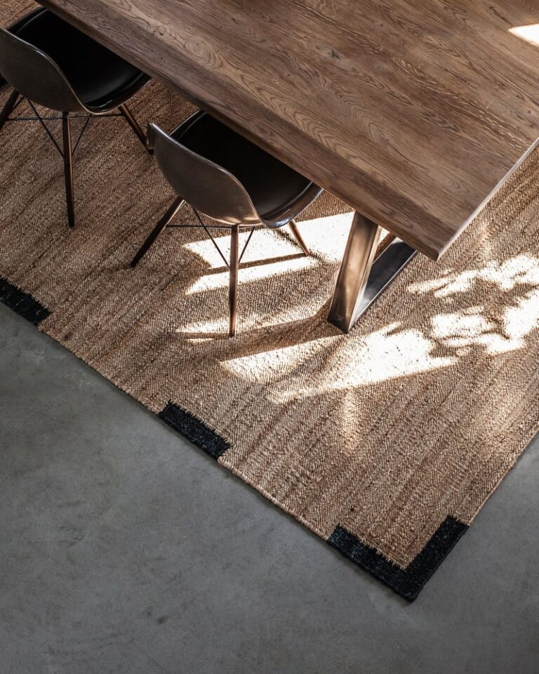 Ковёр Nordic Knots — Jute Edge – Black — 300×400