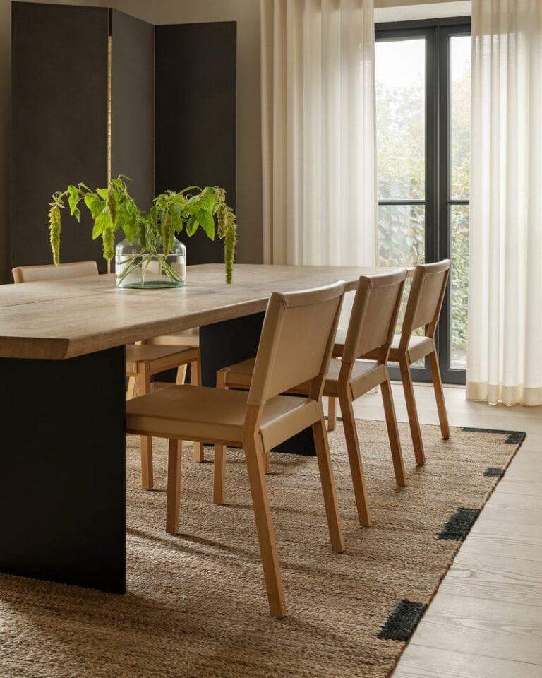 Ковёр Nordic Knots — Jute Edge – Black — 250×350