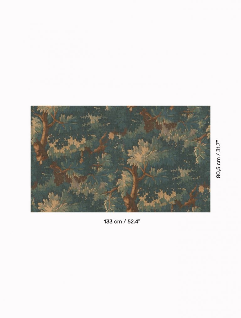 Обои — Dedar — Schwarzwald Wall quasi bleu nuit — 02D2500100003
