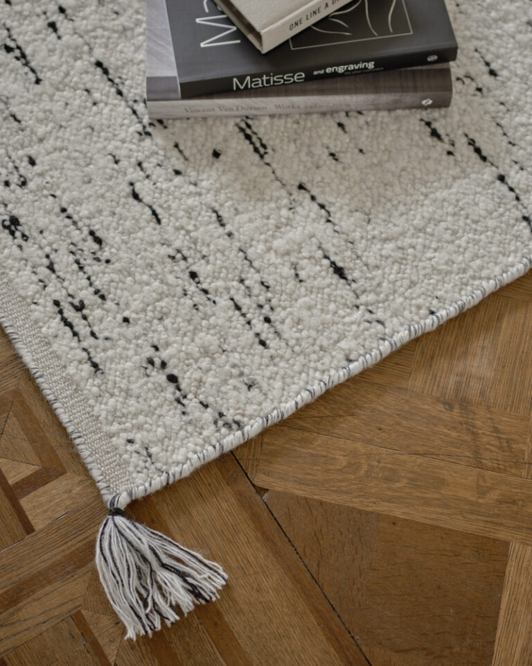 Ковёр Nordic Knots — Boucle – Black/White — 350×450