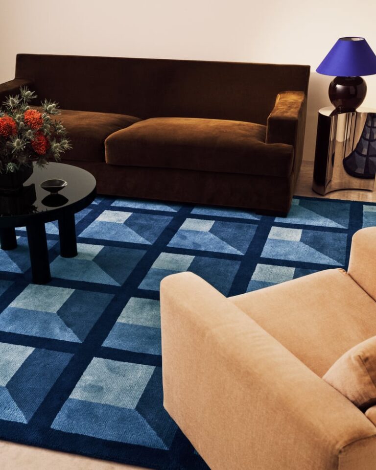 Ковёр Nordic Knots — Garden Maze – Blue — 140×200