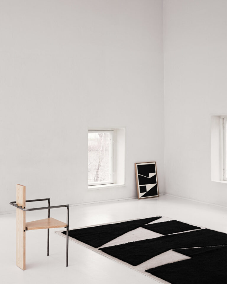 Ковёр Nordic Knots — Untitled 1 – Dusty White/Black — 300×400