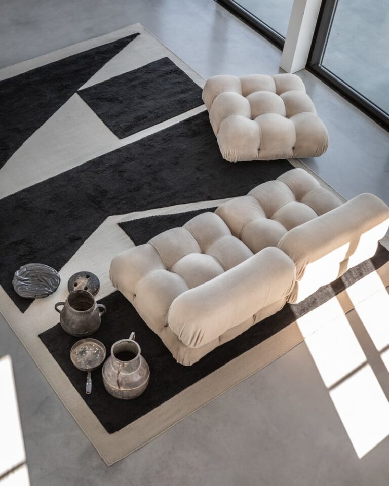 Ковёр Nordic Knots — Untitled 1 – Dusty White/Black — 300×400
