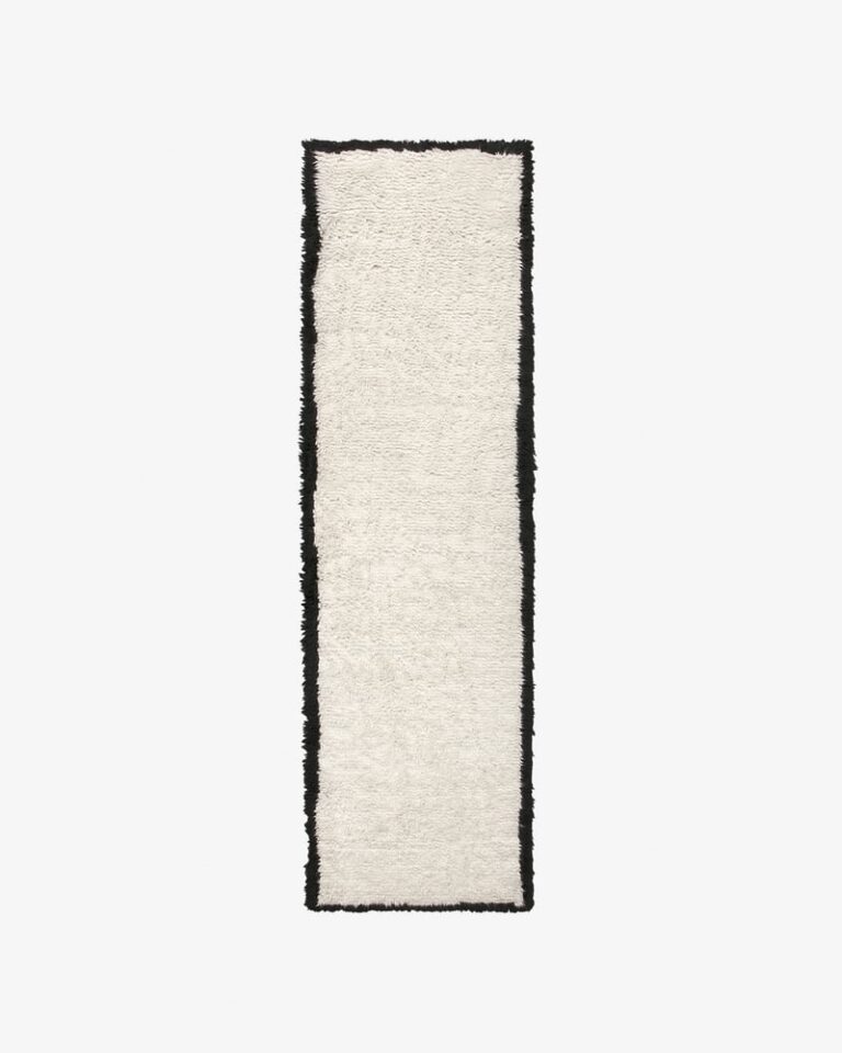 Ковёр Nordic Knots - Shaggy Runner – Cream/Black - 75x350
