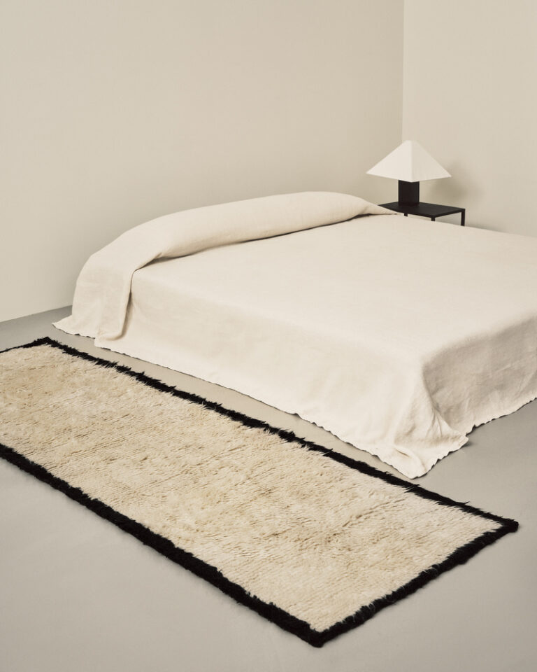 Ковёр Nordic Knots — Shaggy Runner – Cream/Black — 75×350