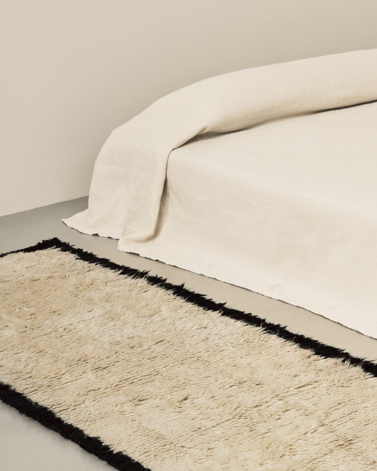 Ковёр Nordic Knots — Shaggy Runner – Cream/Black — 75×350