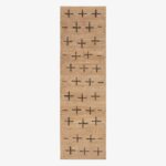 Ковёр Nordic Knots — Jute Cross Runner – Black — 75×250