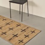 Ковёр Nordic Knots — Jute Cross Runner – Black — 75×250