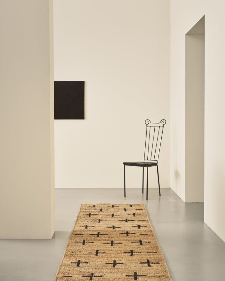Ковёр Nordic Knots — Jute Cross Runner – Black — 75×350