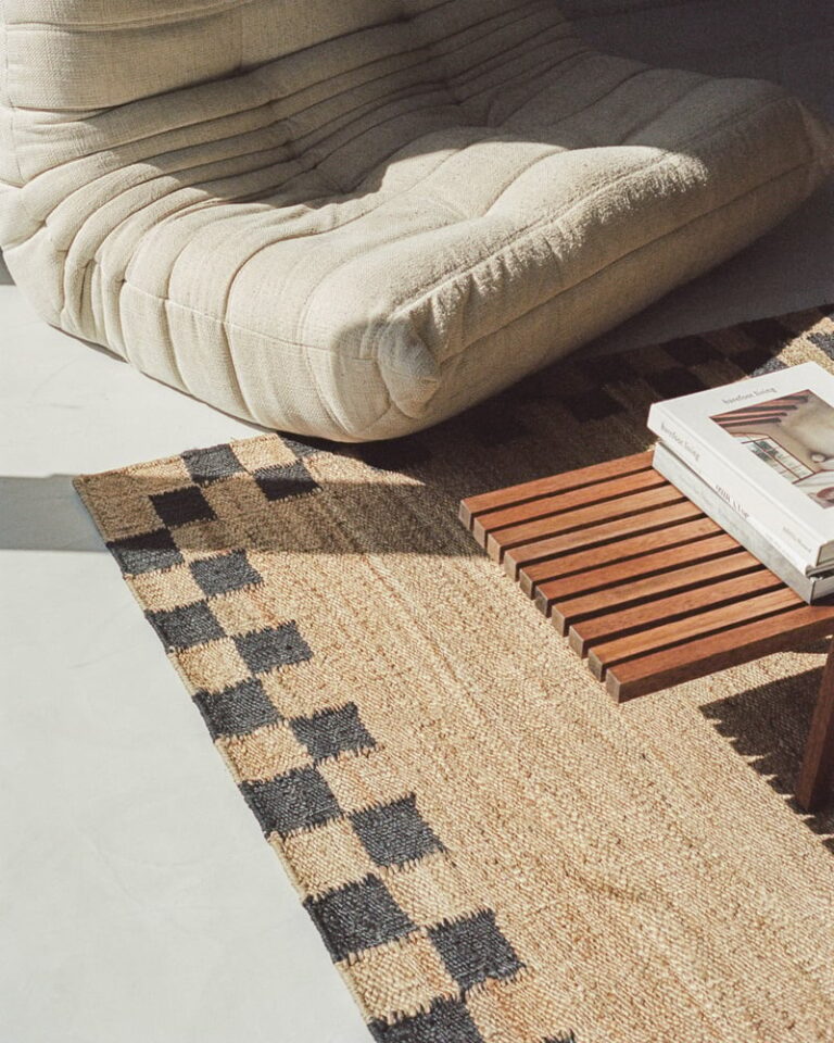 Ковёр Nordic Knots — Jute Border – Black — 250×350