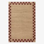 Ковёр Nordic Knots —  Jute Border – Red — 140×200
