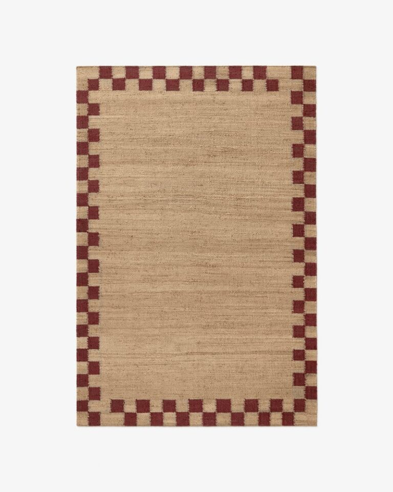 Ковёр Nordic Knots -  Jute Border – Red - 300x400