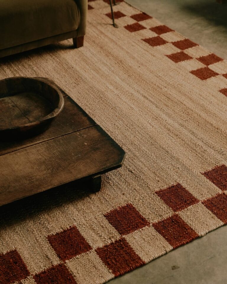 Ковёр Nordic Knots —  Jute Border – Red — 140×200