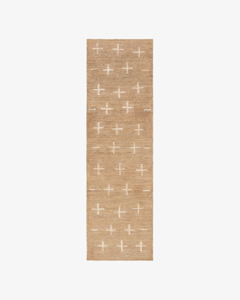 Ковёр Nordic Knots - Jute Cross Runner – Cream - 75x250