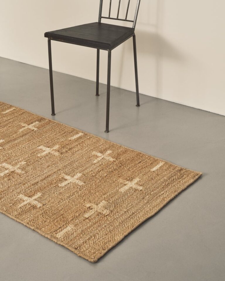 Ковёр Nordic Knots — Jute Cross Runner – Cream — 75×250